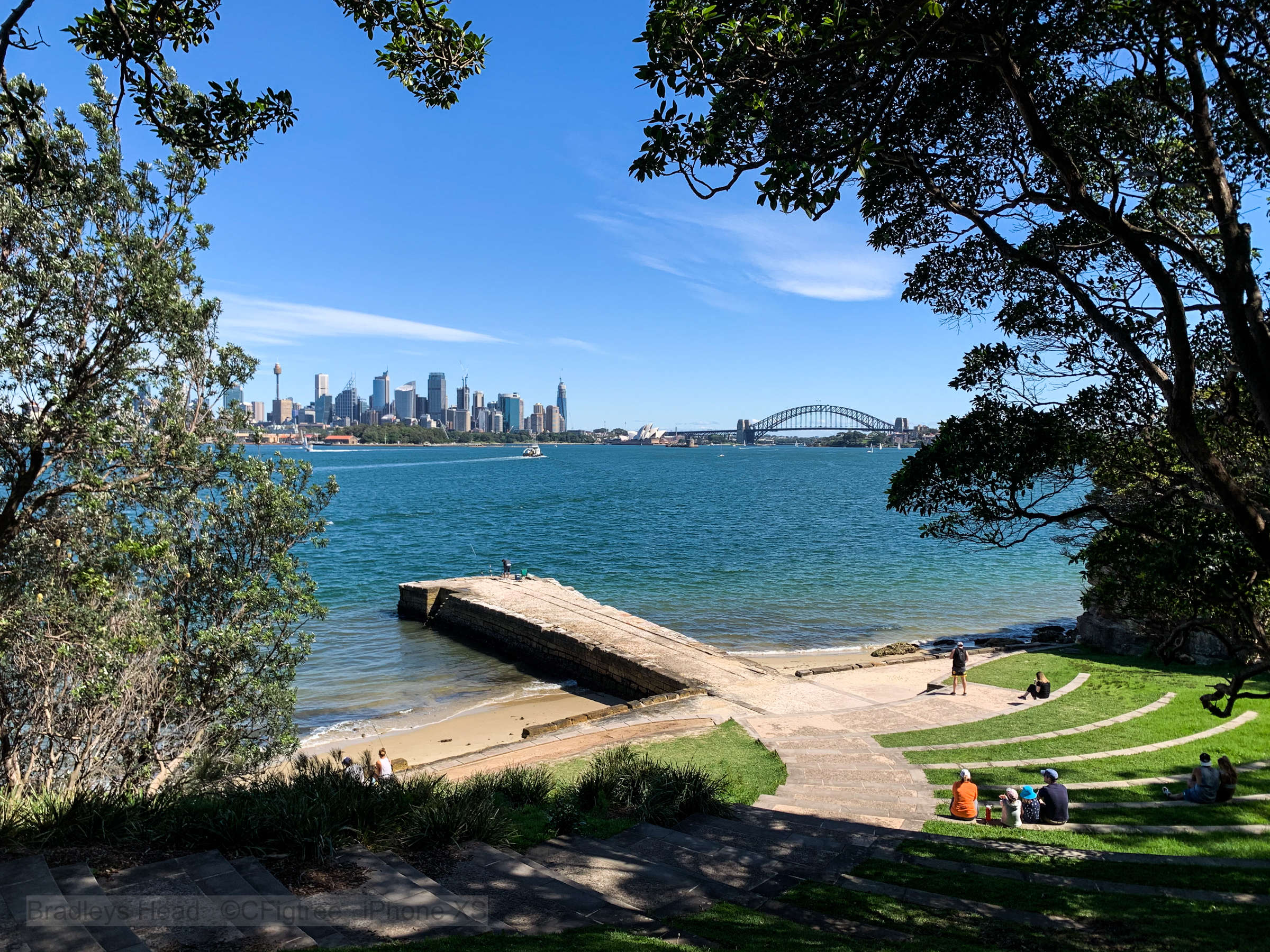 Bradleys Head view over the harbour to the city