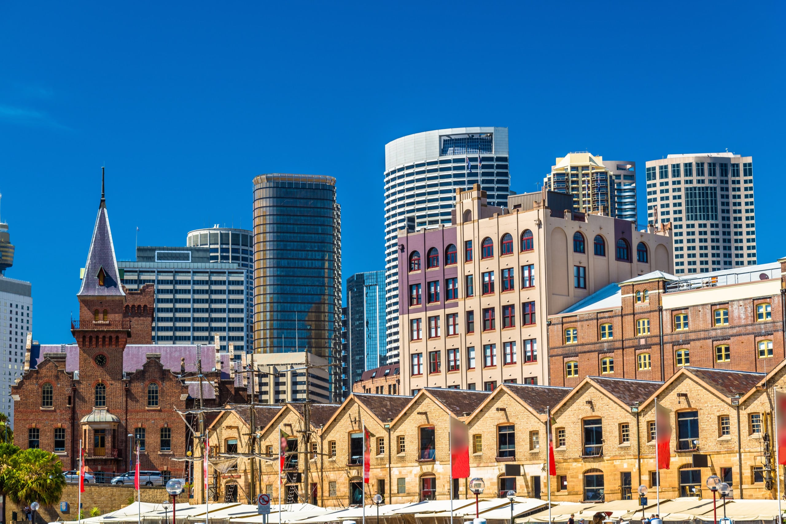 The Rocks is a historic part of Sydney City, best known for its convict history and, shipping warehouses and dockland used since first settlement by the British in 1788. The site of the first landing by the first fleet of ships and where the convicts were housed.